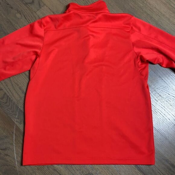 VÖLKI Ski Red 1/4 Zip Performance Active Pullover Voelki Volkl Völkl - Picture 5 of 5